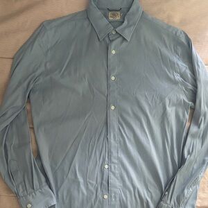 Faherty Light Blue Button-Down Shirt